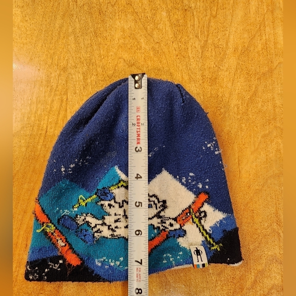 Smartwool Kids Reversible Blue Yeti Beanie - Picture 7 of 8
